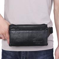 Gambar waist bag pria kulit asli branded import tas pinggang selempang dada dari kulakulit undefined 2 Tokopedia