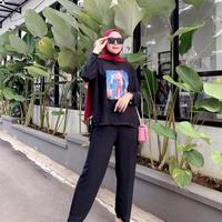 Gambar one set crinkle airflow wanita sablon Kekinian Al hafiz st - Lilac, All Size dari Al Hafiz st undefined 1 Tokopedia