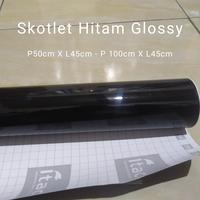 Gambar Stiker skotlet motor, Aquarium, Hitam doff, Hitam glossy, 100cm x 45cm dari Zafarani shoop undefined 2 Tokopedia