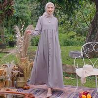Gambar Gamis Putih Pengajian Polos Baju Gamis Syar'i Wanita Lebaran 2023 - Putih, S dari Fashionable Muslimah Bdg undefined 2 Tokopedia