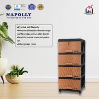 Gambar Lemari laci plastik Napolly susun 4 CONTAC dari Orang Rumah undefined 1 Tokopedia