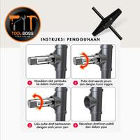 Gambar Alat Pembuka Kran Patah Dalam Pipa - EXTRACTOR 2 in 1 Multifungsi dari TOOL BOSS undefined 3 Tokopedia