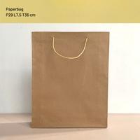Gambar kantong kertas coklat polos goodie bag pakaian paper bag aksesoris dari Indobox Raya undefined 2 Tokopedia