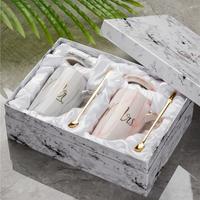 Gambar Nordic couple mug + cover spoon Fullset with Box dari Sk.luxurioushomedecor undefined 2 Tokopedia