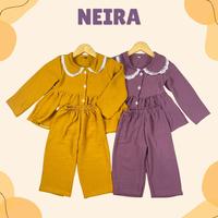 Gambar Setelan Panjang anak Perempuan NEIRA Set baju anak cewek usia 1-4 th - Plum, Size L (3-4 th) dari Naura Craft Collection undefined 1 Tokopedia