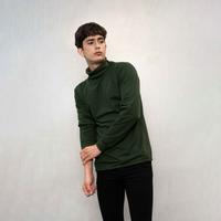 Gambar Turtle Neck pria lengan panjang kaos kerah tinggi slim fit houseofcuff - Hijau Army, Fit to L dari House of Cuff undefined 5 Tokopedia