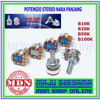 Gambar Potensio Stereo 10K 20K 50K 100K NARA Panjang dari MDN SHOP ONLINE undefined 1 Tokopedia