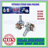 Gambar Potensio Stereo 10K 20K 50K 100K NARA Panjang dari MDN SHOP ONLINE undefined 3 Tokopedia