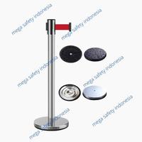 Gambar 1 SET Queue Line Tiang antrian Stainless - Kuning dari MegaSafety Indonesia undefined 4 Tokopedia