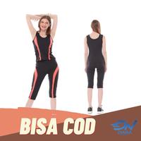 Gambar SETELAN BAJU SENAM | SETELAN AEROBIK BAJU TANPA LENGAN CELANA 3/4 - XXL dari Diana Senam dan Renang undefined 3 Tokopedia