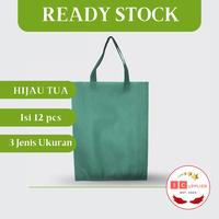 Gambar [COD] TAS SPUNBOND HIJAU TUA TAS SPONBOND/ TAS PROMOSI/ TAS TENTENG - 25x35x8 dari Icupplier undefined 1 Tokopedia
