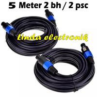 Gambar kabel audio speaker jack specon male to male 5 meter 2 psc dari Linda electronik215 undefined 1 Tokopedia