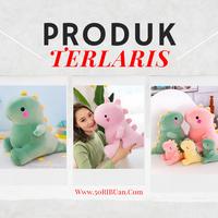 Gambar Boneka Trex 50 cm Boneka Dino 50cm Berbahan impor velboa kualitas Prem - Pink, XL50cm dari R&RBoneka undefined 5 Tokopedia
