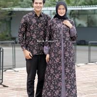 Gambar GAMIS BATIK WANITA TERBARU / COUPLE GAMIS BATIK KELUARGA BAJU SARIMBIT - Hitam, Standar dari SafaBatik undefined 3 Tokopedia