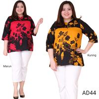 Gambar AD44 Nina Series - Top / Atasan Batik Wanita Jumbo - Brick dari alderacollection undefined 1 Tokopedia