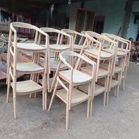 Gambar kursi cafe Sally bahan kayu jati perhutani dari BENZEN.FURNITURE undefined 2 Tokopedia
