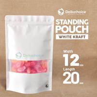 Gambar Plastik Kemasan SMALL Standing Pouch 12cm DELKOCHOICE Sealer Makanan - Kraft Full dari kilat packing undefined 5 Tokopedia