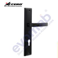 Gambar Gagang Pintu Rumah Plat Handle Set Accero Silver Black Minimalis 08188 dari Zent Home undefined 3 Tokopedia