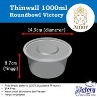 Gambar Thinwall 1000ml round bowl food container kemasan kotak makan plastik dari Amor Plastik undefined 2 Tokopedia
