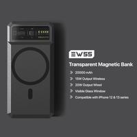 Gambar Kiip EW55 Powerbank Magnetic Magsafe 20.000 mAh Fast Charging TC PD 20 - Silver dari Executive Shop7 undefined 5 Tokopedia