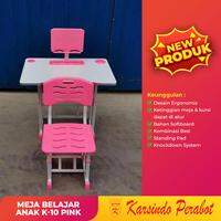 Gambar Meja Belajar Anak Multifungsi 888 Import+Lampu dengan 3 stelan cahaya - K10 Pink dari subeto sejahtera furniture undefined 1 Tokopedia