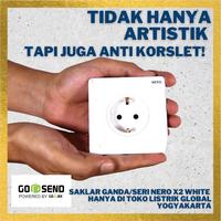 Gambar Stop Kontak SNI Anti Kebakaran NERO White Putih Simpel dari Toko Listrik Global undefined 1 Tokopedia