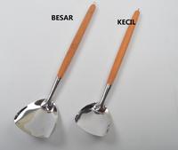 Gambar SPATULA STAINLESS GAGANG KAYU SUSUK SODET BESAR KECIL - SUSUK POLOS K dari CEVESKA SHOP undefined 4 Tokopedia