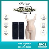 Gambar Bundle 13 Manset Pengecil Lengan Arm Support + Korset Soso Teddies - Black, Cream L dari JACO TVS undefined 1 Tokopedia