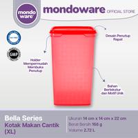 Gambar Kotak Makan Cantik - Food Container - XL - Bella Series (Mondoware) - Merah, 1 dari Mondoware Plastics undefined 3 Tokopedia