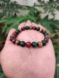 Gambar Gelang Akar Bahar Tali Arus Warna Rasta Dim 10 mm dari Darmawan Aksesoris undefined 2 Tokopedia