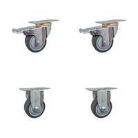 Gambar Roda Karet TPR 3 inch Mediun Duty Plat (2rem / 2mati) Technowheel dari Toko Roda Jaya LTC GLODOK undefined 1 Tokopedia