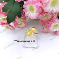 Gambar Cincin titanium wanita motif Boba terbaru lapis Emas 24K dari BTJ shop undefined 2 Tokopedia