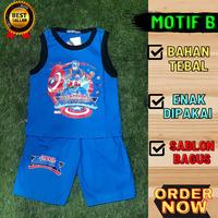 Gambar Baju setelan singlet kaos stelan kutung salur anak laki katun terbaru - Motif AE no 10 dari charlesfashionbandung undefined 2 Tokopedia