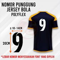 Gambar Nomor punggung jersey bola stiker polyflex sablon setrika satuan - college Block, 9 dari Jembersportonline_NEW undefined 4 Tokopedia