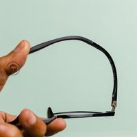 Gambar FRAME KACAMATA SEMI BULAT LENTUR - DIRANDRA 02 - BLACK GLOSS dari kacamata solo undefined 2 Tokopedia