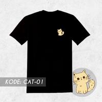 Gambar KAOS KUCING CAT TSHIRT BAJU PRIA WANITA PEREMPUAN LAKI HITAM - XL, Cat 1 dari Tokokulaku.Bike undefined 2 Tokopedia
