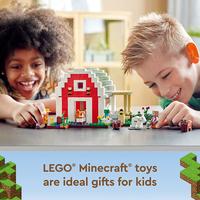 Gambar LEGO Minecraft The Red Barn 21187 Building Farm Toy Set for Kids dari Jabrick Rumah LEGO undefined 2 Tokopedia