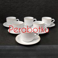 Gambar [KHUSUS GOSEND/GRAB] Cangkir Set 12 Pcs Putih List Emas / Gelas Set dari Perabotku ID undefined 1 Tokopedia