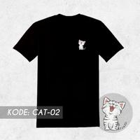 Gambar KAOS KUCING CAT TSHIRT BAJU PRIA WANITA PEREMPUAN LAKI HITAM - XL, Cat 1 dari Tokokulaku.Bike undefined 1 Tokopedia