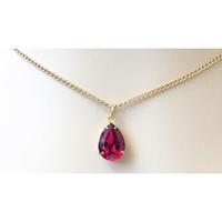 Gambar Liontin emas asli dengan permata ruby pear shape dari BIYA JWELRY undefined 2 Tokopedia