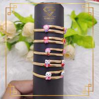 Gambar GELANG ANAK EMAS KADAR 300 & 375 MODEL ONGSROT HELLO KITTY PINK BALITA - 300 (6K) dari GEMILANG MALL (PT. KKG) undefined 4 Tokopedia