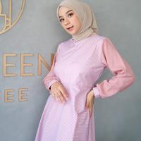 Gambar Dress Wanita | Fashion Muslim | Arini Dress | Katun | Vg - Navy, S dari rechucollection undefined 3 Tokopedia