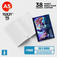 Gambar ( 1 PACK ) Buku Tulis Custom Sekolah Mobile Legend Isi 5 Buku - PAKET SATUAN dari MYFISHBOOK undefined 2 Tokopedia