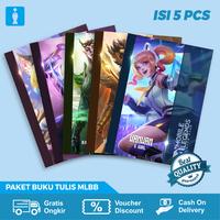 Gambar ( 1 PACK ) Buku Tulis Custom Sekolah Mobile Legend Isi 5 Buku - PAKET SATUAN dari MYFISHBOOK undefined 1 Tokopedia