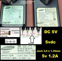 Gambar Komponen Elektronik Adaptor 5v 1A 1.2A Ukuan jek 3,5mm 3.5 x 1.35 adapter jack kecil 3,5x1,35 mm 3.5mm power supply 5 volt 1,2A 5.0v 1.0A samsung electronic Parts componen Elektronic aksesoris listrik audio video Spare Part electronics dari s3.satria secure safe undefined 3 Tokopedia