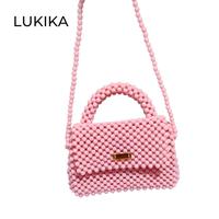 Gambar Apem Bag - beadsbag, tas manik, tas mote, tas wanita - Pink Fanta dari LUKIKA_official undefined 2 Tokopedia