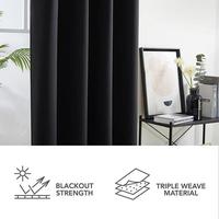 Gambar Gorden blackout spesial warna hitam - Hitam, 100 x 280 dari Berkah Gorden Store undefined 4 Tokopedia