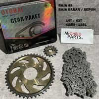 Gambar [HEAVY DUTY] Gear Gir Set Rantai Rante 428H Satria Fu 150 New Facelift Fi Injeksi 2013 2014 2015 2016 14T 43T 428H 120L 128L 120 128 F150 Fu150 TP - KN - 14/43/120 dari kaizen.michikoparts undefined 2 Tokopedia