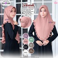 Gambar Jilbab Bergo Instan Srikandi Plisket Masker Raqumi Hijab - Dark Brown dari RBP Hijab undefined 1 Tokopedia