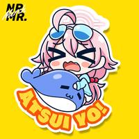Gambar Stiker Atsui Yo! Hoshino Blue Archive by Noremori Merch dari Noremori Merch undefined 1 Tokopedia